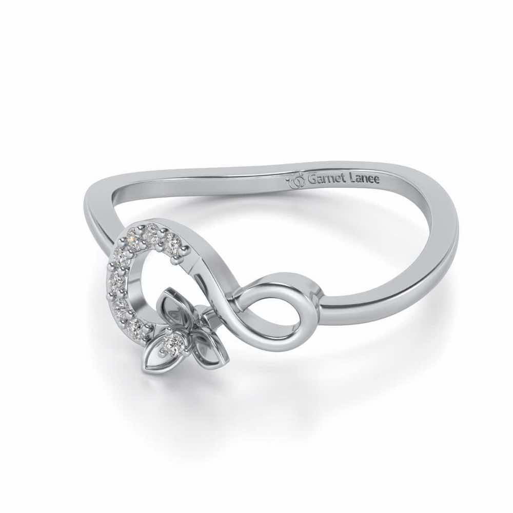 Infinity Flora Ring - White Gold - Image 3