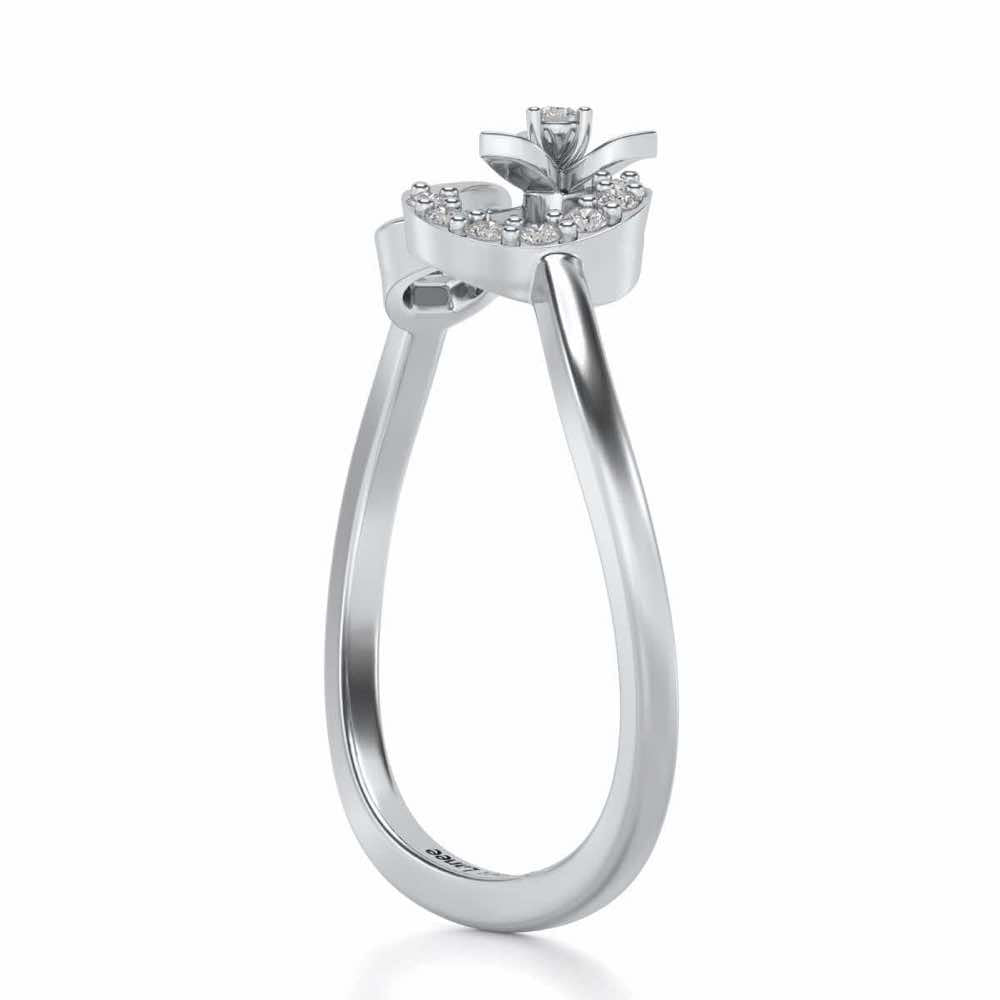 Infinity Flora Ring - White Gold - Image 4