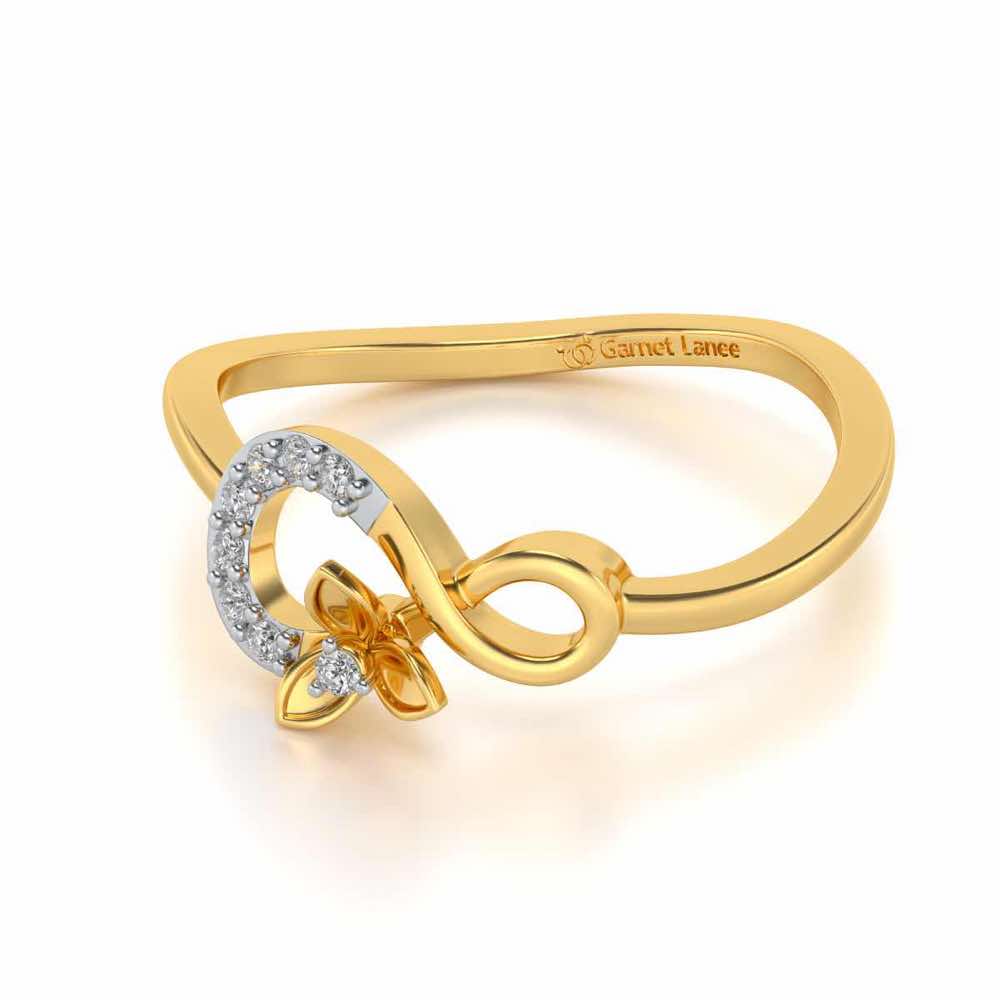 Infinity Flora Ring - Yellow Gold - Image 3