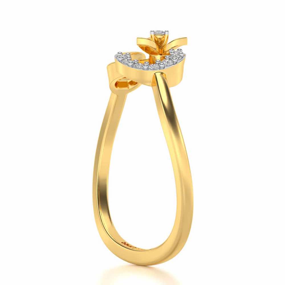 Infinity Flora Ring - Yellow Gold - Image 4