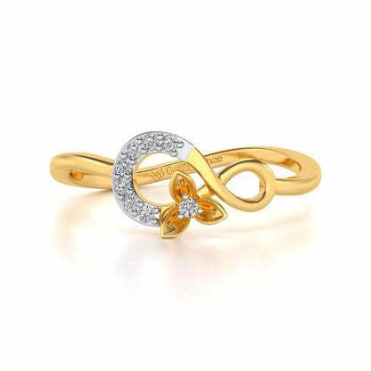 Infinity Flora Ring - Yellow Gold - Image 5