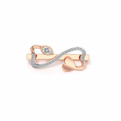 Infinity Heart Silver Watch Band - Rose Gold - Image 2