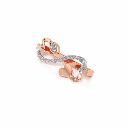 Infinity Heart Silver Watch Band - Rose Gold - Image 3