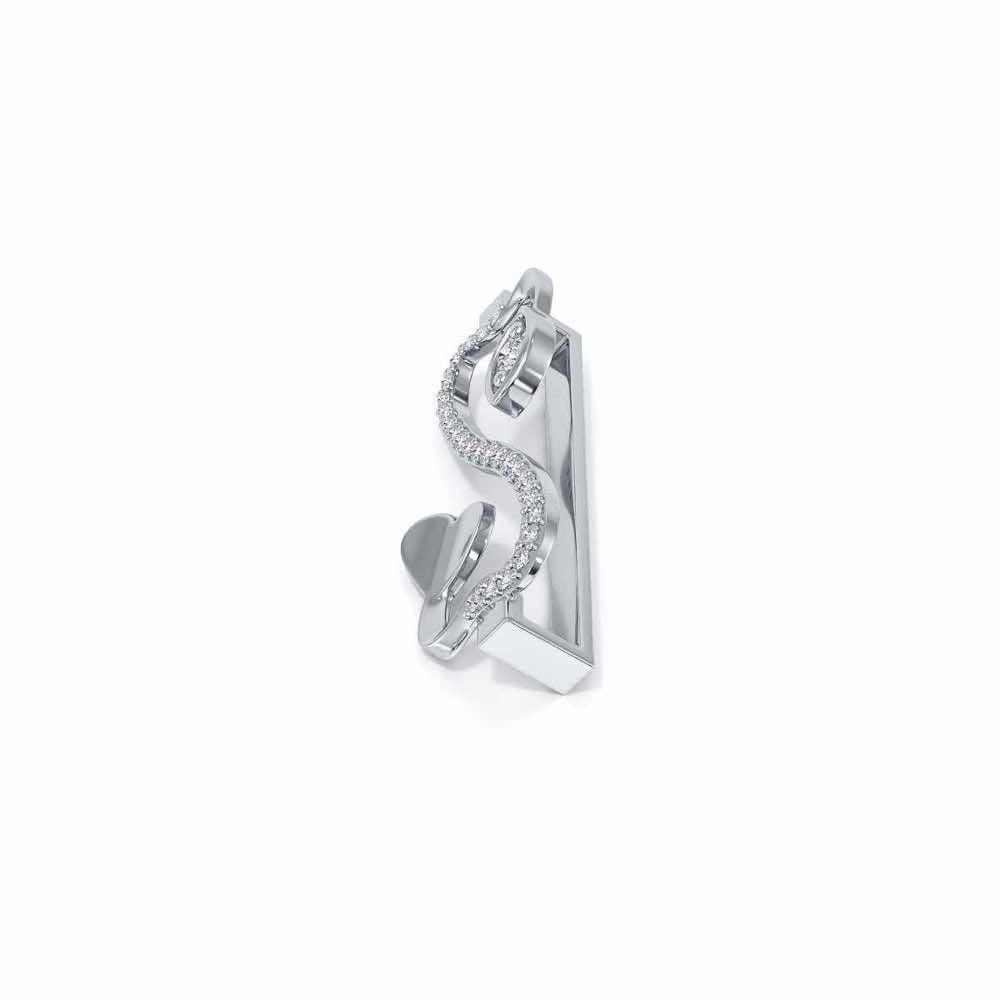 Infinity Heart Silver Watch Band - White Gold - Image 4