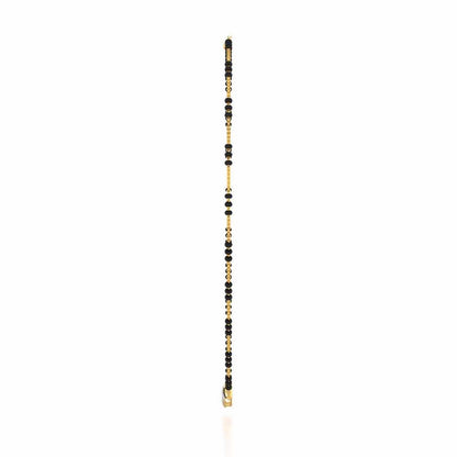 Inter-Locked Silver Mangalsutra - Yellow Gold - Image 4