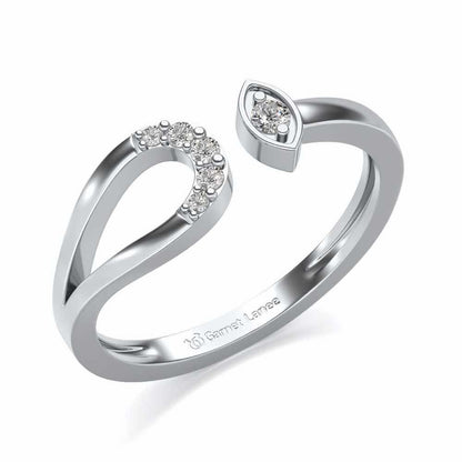 Ira Silver Ring - White Gold - Image 1