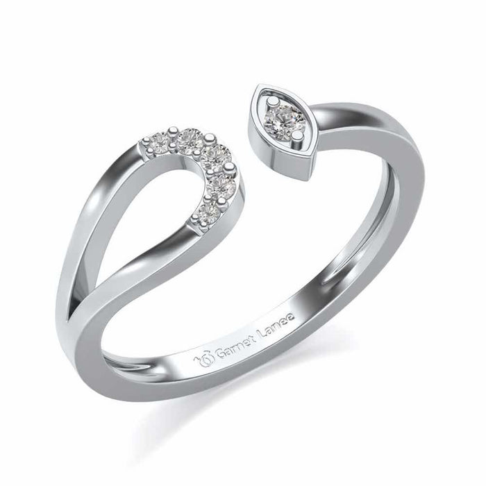Ira Silver Ring - White Gold - Image 1