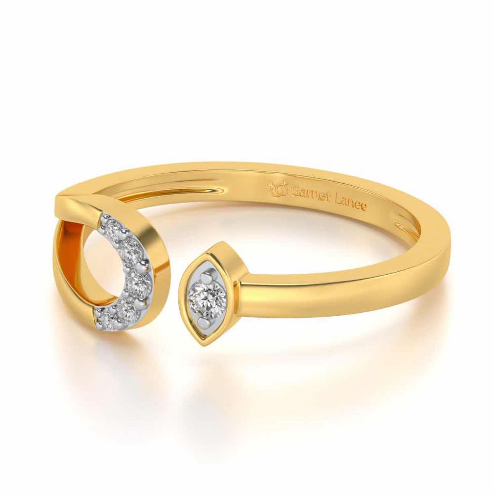 Ira Silver Ring - Yellow Gold - Image 2