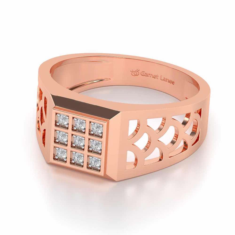 Iridescent Ring for Men - Rose Gold - Image 2