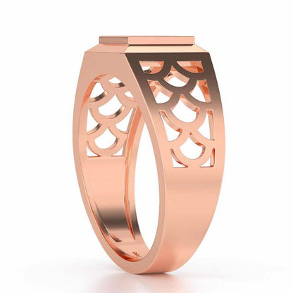 Iridescent Ring for Men - Rose Gold - Image 3