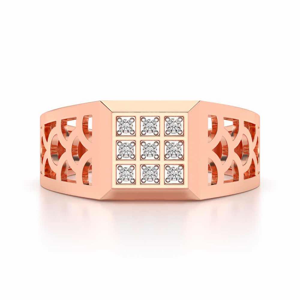 Iridescent Ring for Men - Rose Gold - Image 4