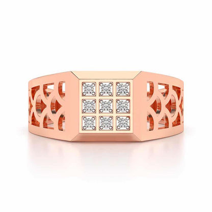 Iridescent Ring for Men - Rose Gold - Image 4