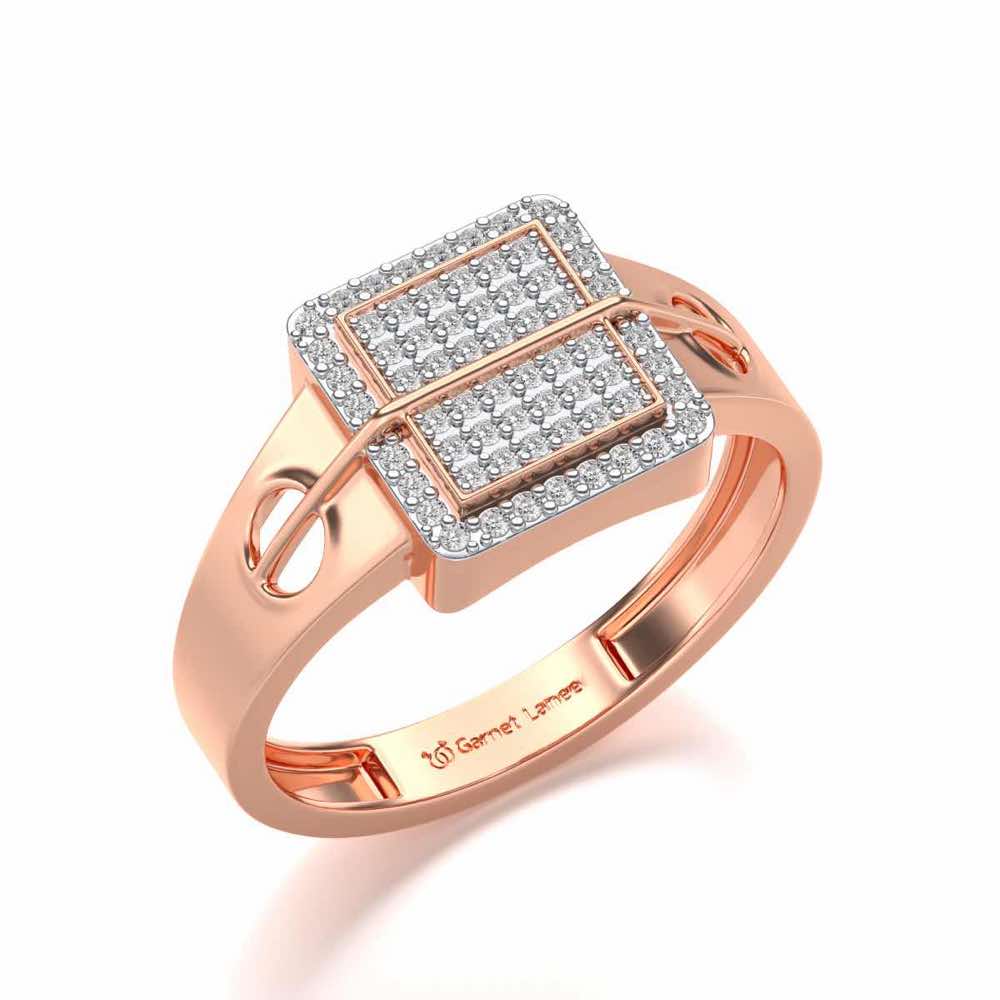 Irwin Silver Ring For Men - Rose Gold - Image 1