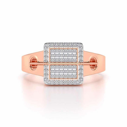 Irwin Silver Ring For Men - Rose Gold - Image 4