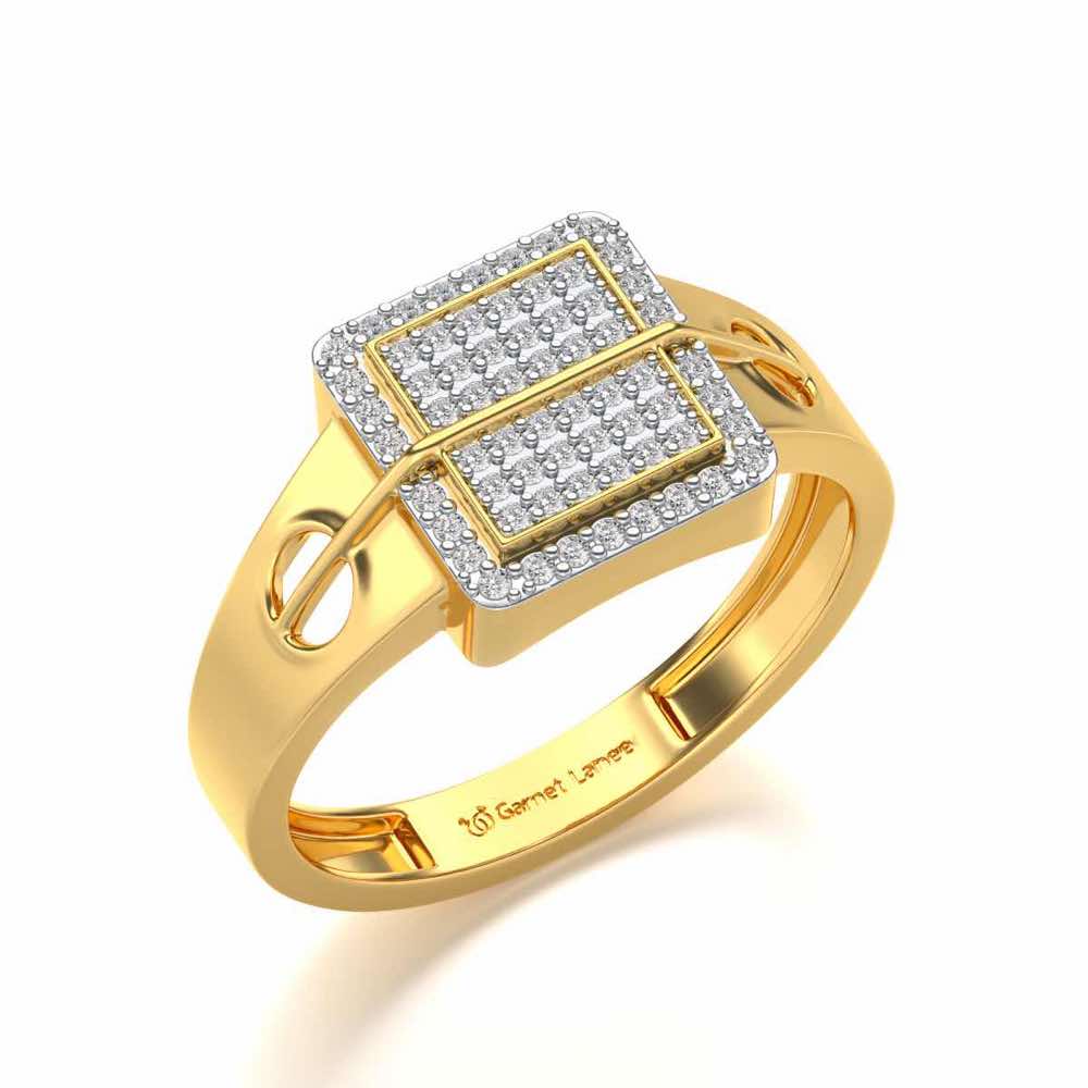 Irwin Silver Ring For Men - Yellow Gold - Image 1