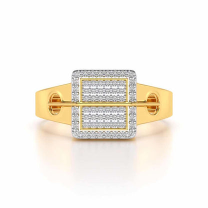Irwin Silver Ring For Men - Yellow Gold - Image 4