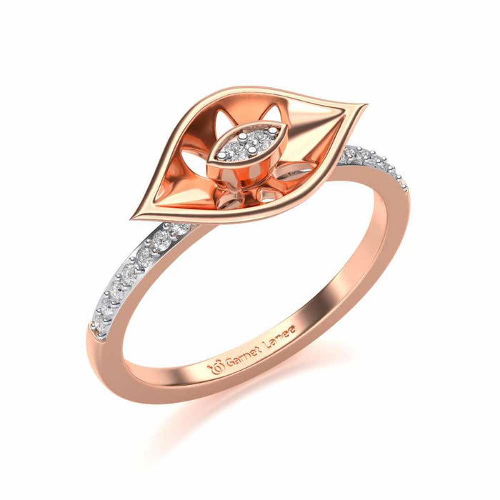 Ishani Silver Ring - Rose Gold - Image 1