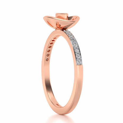 Ishani Silver Ring - Rose Gold - Image 3