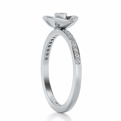 Ishani Silver Ring - White Gold - Image 3