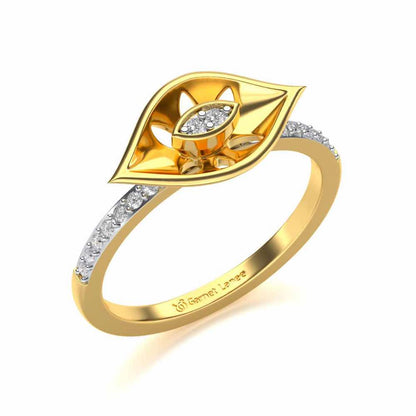 Ishani Silver Ring - Yellow Gold - Image 1