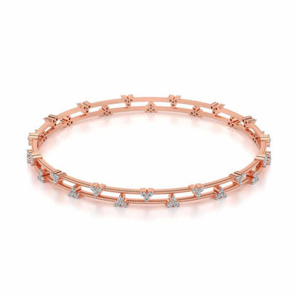 Itri Silver Bangles - Rose Gold - Image 2
