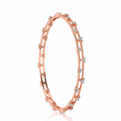 Itri Silver Bangles - Rose Gold - Image 3
