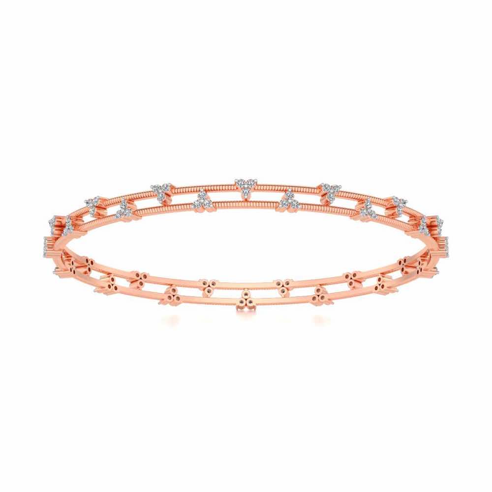 Itri Silver Bangles - Rose Gold - Image 5
