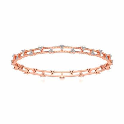 Itri Silver Bangles - Rose Gold - Image 5