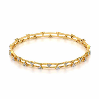 Itri Silver Bangles - Yellow Gold - Image 2