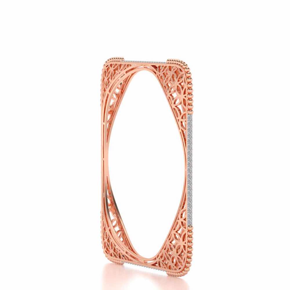 Izar Silver Bangles - Rose Gold - Image 3