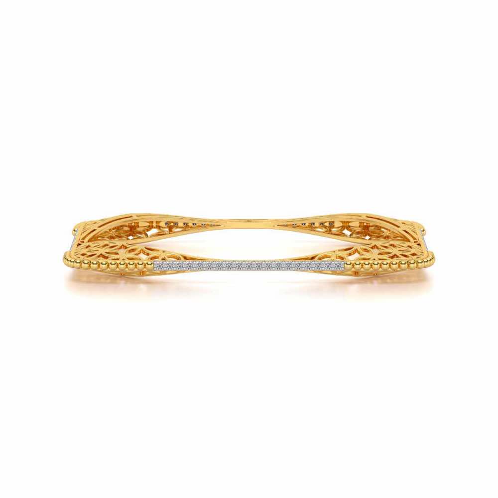 Izar Silver Bangles - Yellow Gold - Image 4