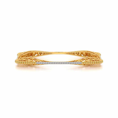 Izar Silver Bangles - Yellow Gold - Image 4