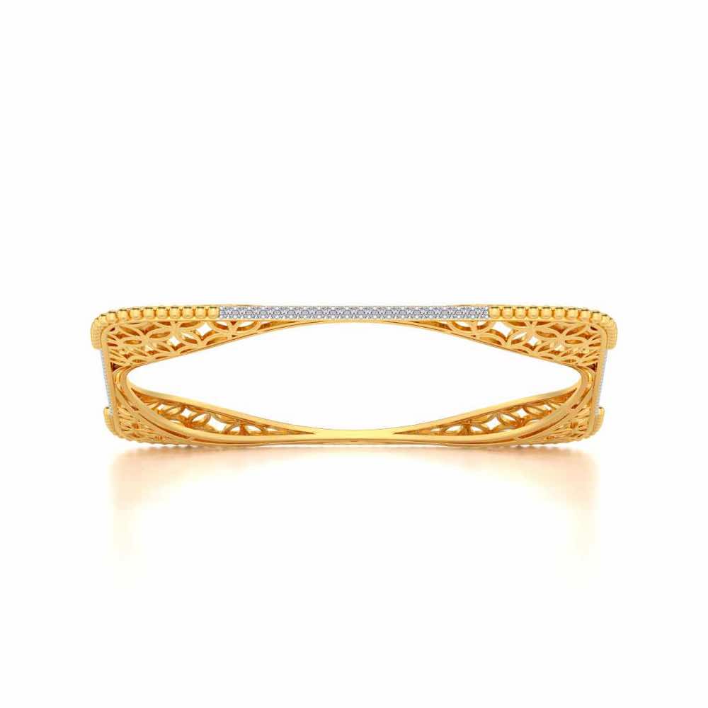 Izar Silver Bangles - Yellow Gold - Image 5
