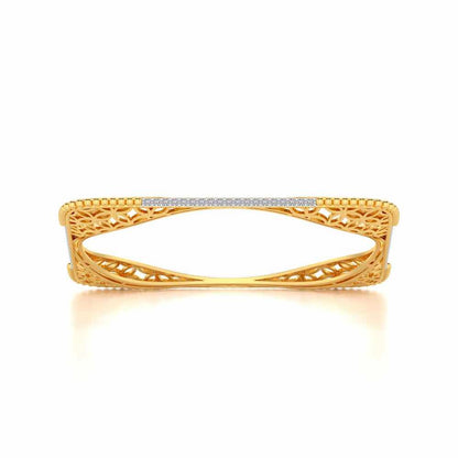 Izar Silver Bangles - Yellow Gold - Image 5