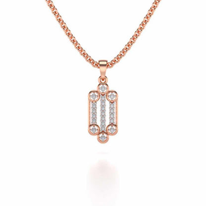 Izna Silver Pendant - Rose Gold - Image 1