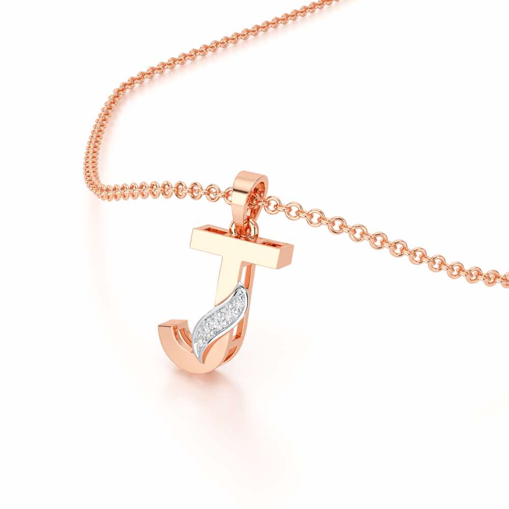 J-Spark Silver Pendant - Rose Gold - Image 2