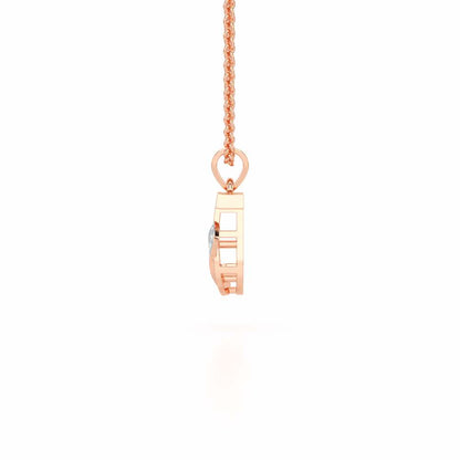 J-Spark Silver Pendant - Rose Gold - Image 3