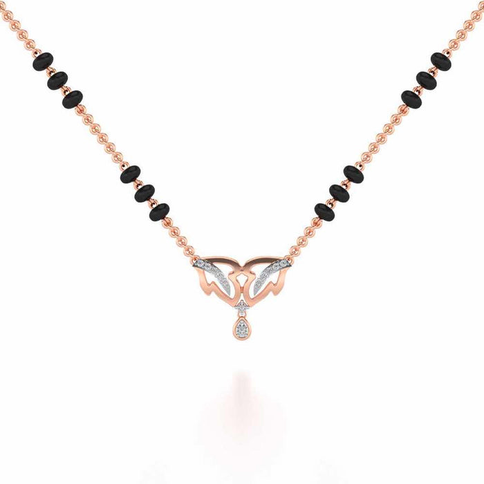 Jeevan Silver Mangalsutra - Rose Gold - Image 1