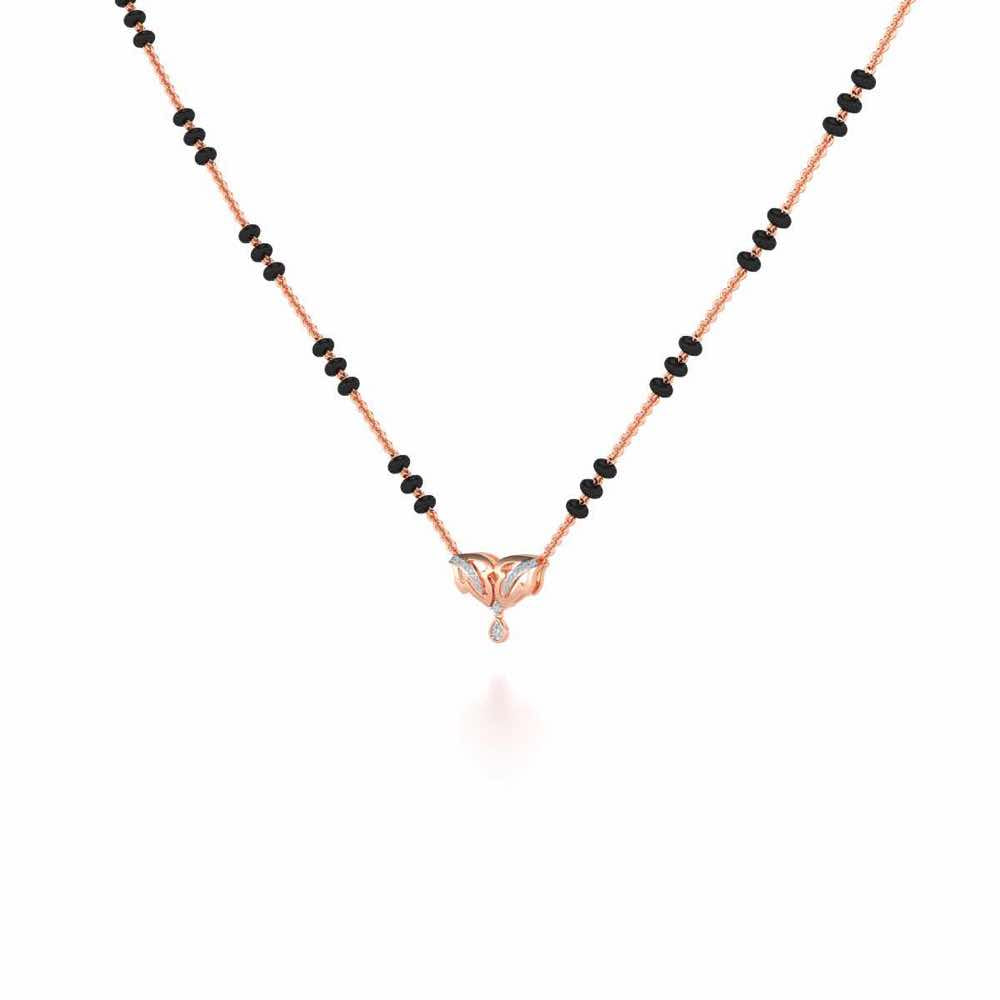 Jeevan Silver Mangalsutra - Rose Gold - Image 2