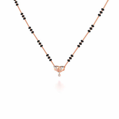 Jeevan Silver Mangalsutra - Rose Gold - Image 2