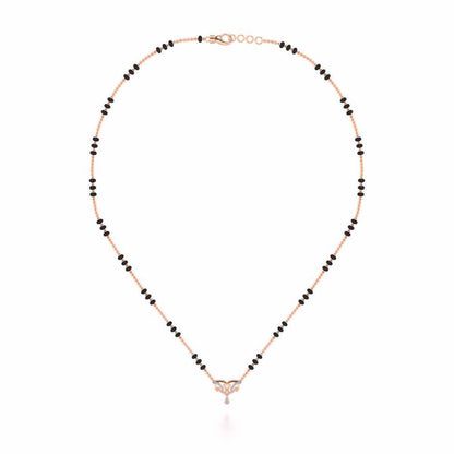 Jeevan Silver Mangalsutra - Rose Gold - Image 3