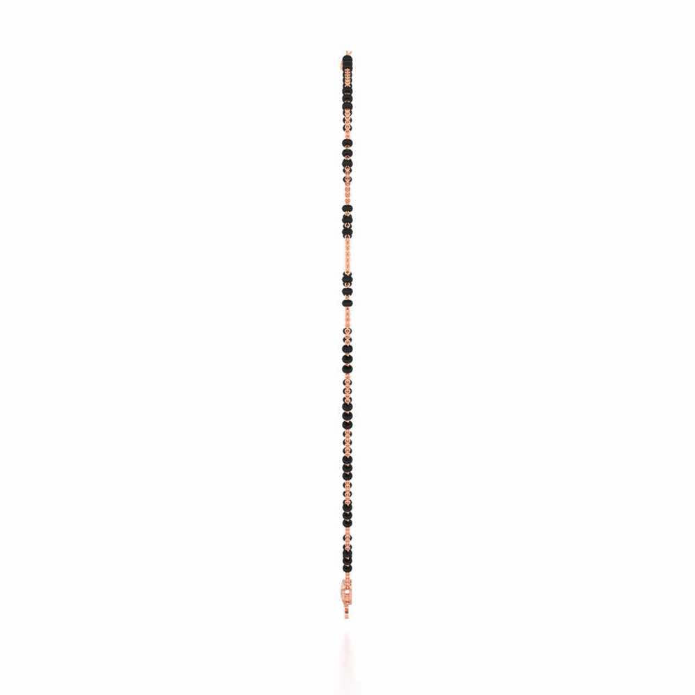 Jeevan Silver Mangalsutra - Rose Gold - Image 4
