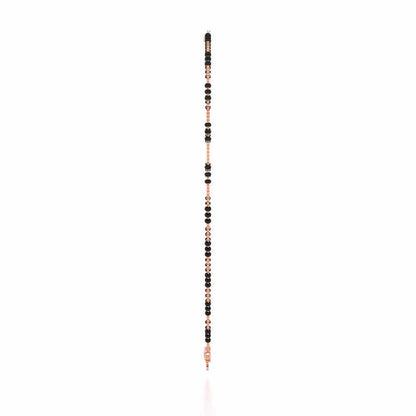 Jeevan Silver Mangalsutra - Rose Gold - Image 4