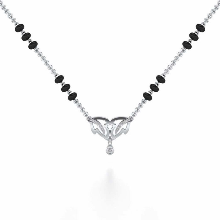 Jeevan Silver Mangalsutra - White Gold - Image 1