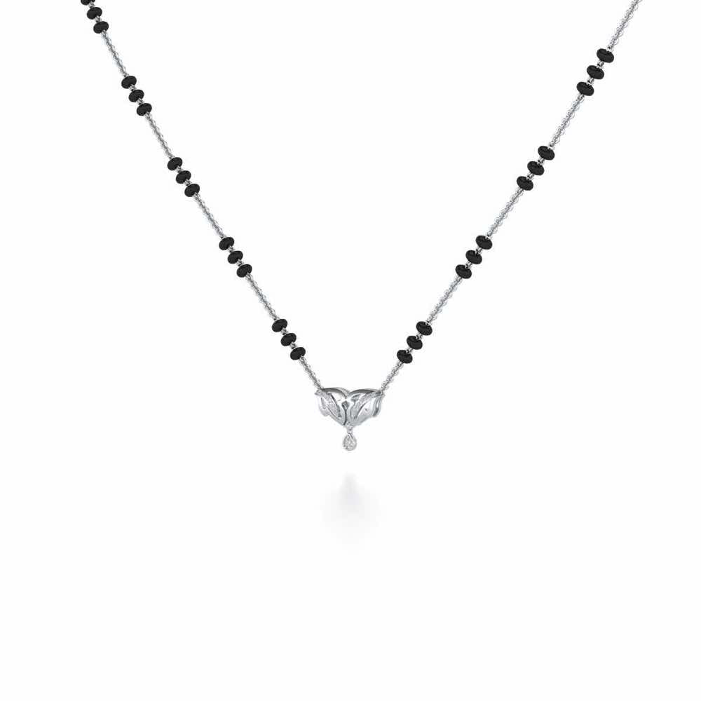 Jeevan Silver Mangalsutra - White Gold - Image 2