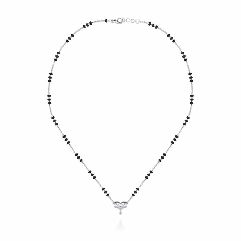 Jeevan Silver Mangalsutra - White Gold - Image 3