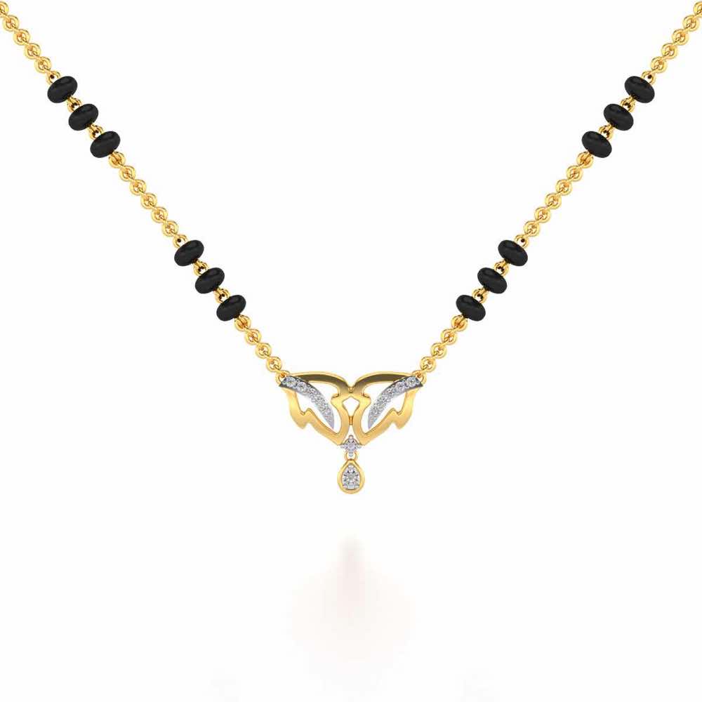 Jeevan Silver Mangalsutra - Yellow Gold - Image 1