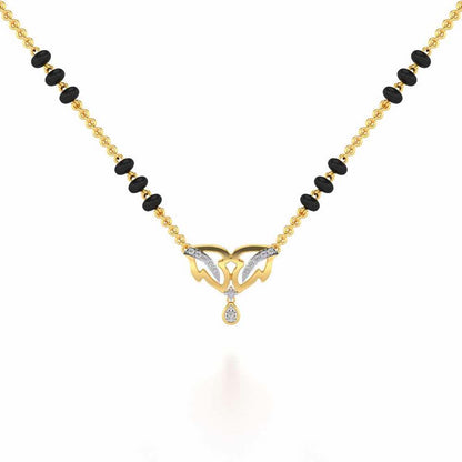 Jeevan Silver Mangalsutra - Yellow Gold - Image 1