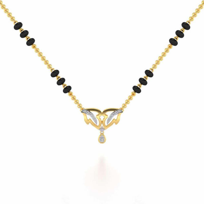 Jeevan Silver Mangalsutra - Yellow Gold - Image 1