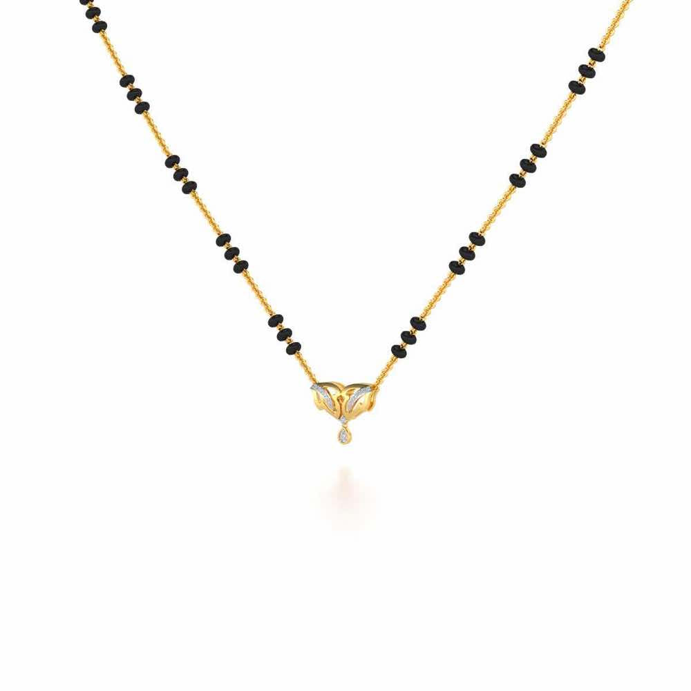 Jeevan Silver Mangalsutra - Yellow Gold - Image 2